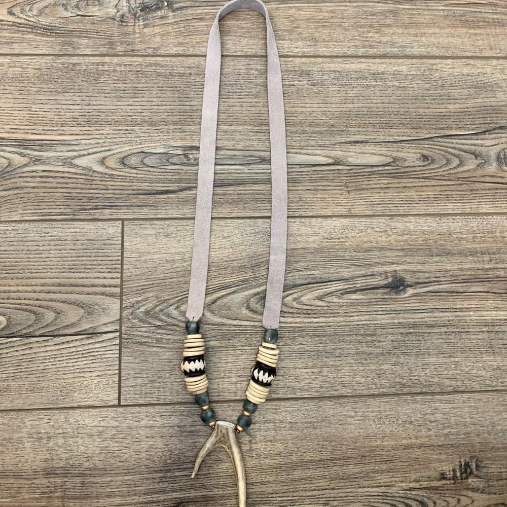 🌾Artisan Antler Fork Necklace